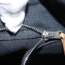 HERMES Fourre Tout MM Hand Bag Canvas Black Silver Auth ti3098-12