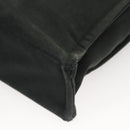 HERMES Fourre Tout MM Hand Bag Canvas Black Silver Auth ti3099-15