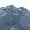 HERMES Fourre Tout MM Hand Bag Canvas Black Silver Auth ti3099-19