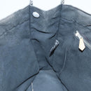 HERMES Fourre Tout MM Hand Bag Canvas Black Silver Auth ti3099-20
