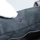 HERMES Fourre Tout MM Hand Bag Canvas Black Silver Auth ti3099-11