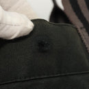 HERMES Fourre Tout MM Hand Bag Canvas Black Silver Auth ti3099-3