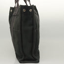 HERMES Fourre Tout MM Hand Bag Canvas Black Silver Auth ti3099-4