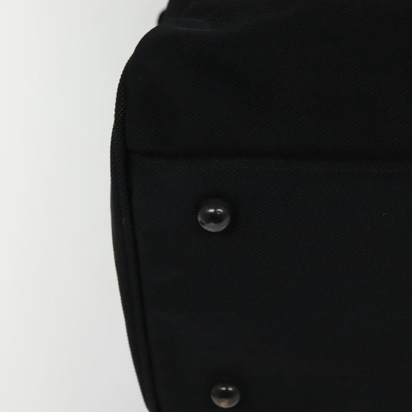 Burberrys Black label Hand Bag Canvas 2way Black Auth ti3104