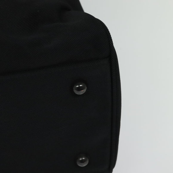 Burberrys Black label Hand Bag Canvas 2way Black Auth ti3104