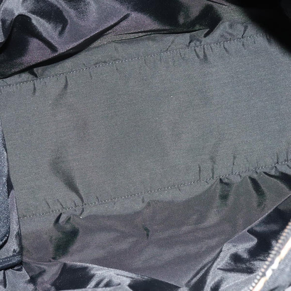 Burberrys Black label Hand Bag Canvas 2way Black Auth ti3104