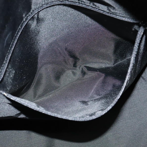 Burberrys Black label Hand Bag Canvas 2way Black Auth ti3104