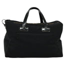 Burberrys Black label Hand Bag Canvas 2way Black Auth ti3104-2