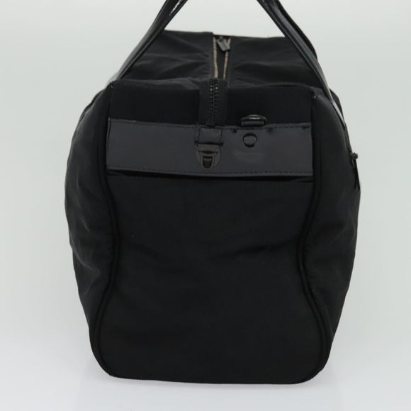 Burberrys Black label Hand Bag Canvas 2way Black Auth ti3104