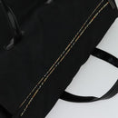 Burberrys Black label Hand Bag Canvas 2way Black Auth ti3104-6