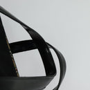 Burberrys Black label Hand Bag Canvas 2way Black Auth ti3104-8