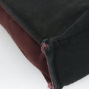 HERMES Fourre Tout MM Hand Bag Canvas Wine Red Auth ti3105-13