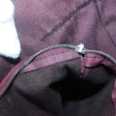 HERMES Fourre Tout MM Hand Bag Canvas Wine Red Auth ti3105-18