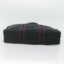 HERMES Fourre Tout MM Hand Bag Canvas Wine Red Auth ti3105-9