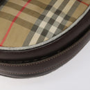 Burberrys Nova Check Shoulder Bag Canvas Beige Auth ti3106-9