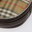 Burberrys Nova Check Shoulder Bag Canvas Beige Auth ti3106-14