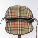 Burberrys Nova Check Shoulder Bag Canvas Beige Auth ti3106-11