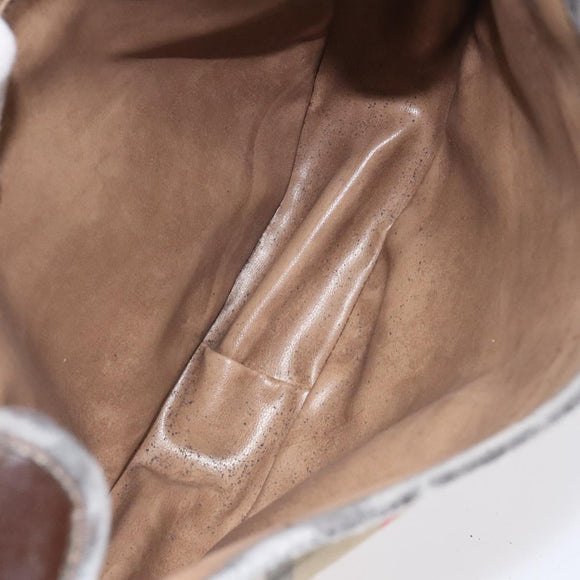 Burberrys Nova Check Shoulder Bag Canvas Beige Auth ti3106