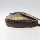 Burberrys Nova Check Shoulder Bag Canvas Beige Auth ti3106-3