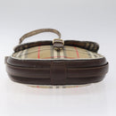Burberrys Nova Check Shoulder Bag Canvas Beige Auth ti3106-5