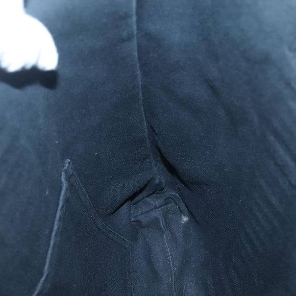 HERMES Fourre Tout Cabas Tote Bag Canvas Black Auth ti3108