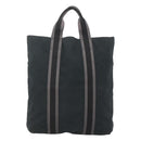 HERMES Fourre Tout Cabas Tote Bag Canvas Black Auth ti3108-3