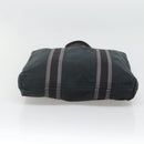 HERMES Fourre Tout Cabas Tote Bag Canvas Black Auth ti3108-9