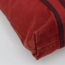 HERMES Fourre Tout Cabas Tote Bag Canvas Red Auth ti3109-11
