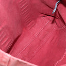 HERMES Fourre Tout Cabas Tote Bag Canvas Red Auth ti3109-10