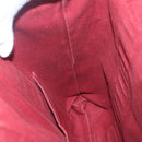 HERMES Fourre Tout Cabas Tote Bag Canvas Red Auth ti3109-17
