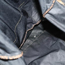 FENDI Boston Bag Nylon Brown Gold Auth ti3112-11