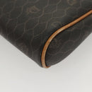 Christian Dior Honeycomb Canvas Clutch Bag PVC Black Auth ti3115-16