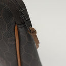 Christian Dior Honeycomb Canvas Clutch Bag PVC Black Auth ti3115-8