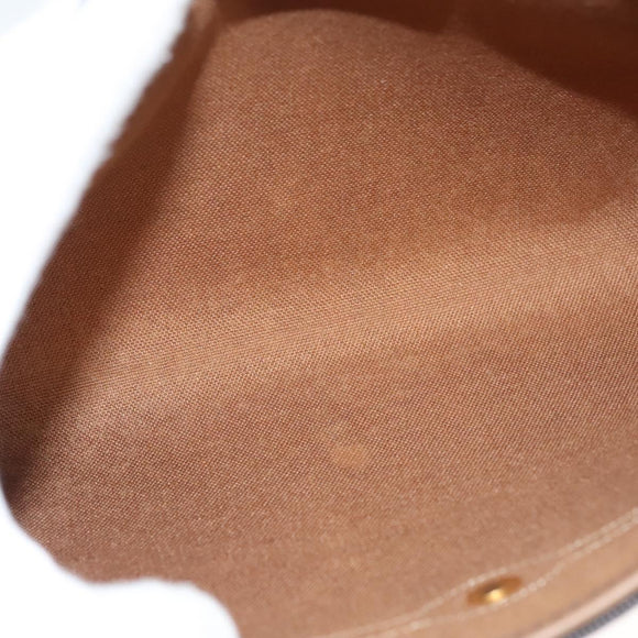 Christian Dior Honeycomb Canvas Clutch Bag PVC Black Auth ti3115