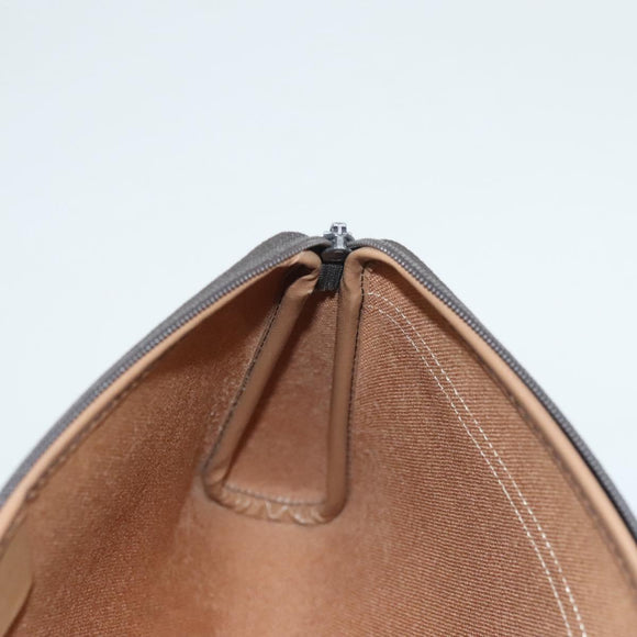 Christian Dior Honeycomb Canvas Clutch Bag PVC Black Auth ti3115