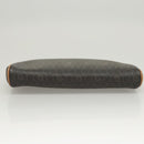 Christian Dior Honeycomb Canvas Clutch Bag PVC Black Auth ti3115-6