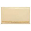 Christian Dior Shoulder Bag Leather Beige Gold Auth ti3120-13