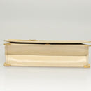 Christian Dior Shoulder Bag Leather Beige Gold Auth ti3120-6