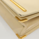 Christian Dior Shoulder Bag Leather Beige Gold Auth ti3120-14