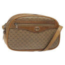 GUCCI Micro GG Supreme Shoulder Bag PVC Beige Gold Auth ti3123-1