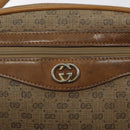 GUCCI Micro GG Supreme Shoulder Bag PVC Beige Gold Auth ti3123-18