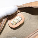 GUCCI Micro GG Supreme Shoulder Bag PVC Beige Gold Auth ti3123-19