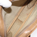 GUCCI Micro GG Supreme Shoulder Bag PVC Beige Gold Auth ti3123-11