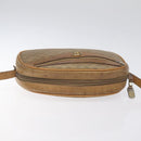 GUCCI Micro GG Supreme Shoulder Bag PVC Beige Gold Auth ti3123-6