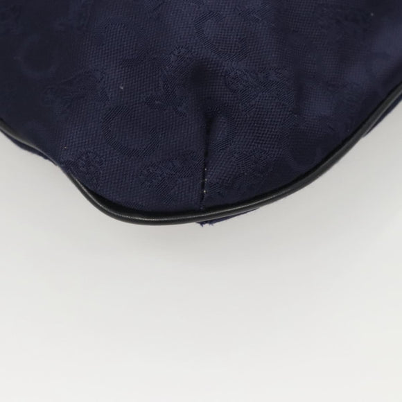 CELINE C Sulky Hand Bag Canvas Navy Auth ti3127