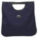 CELINE C Sulky Hand Bag Canvas Navy Auth ti3127-13
