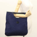 CELINE C Sulky Hand Bag Canvas Navy Auth ti3127-20