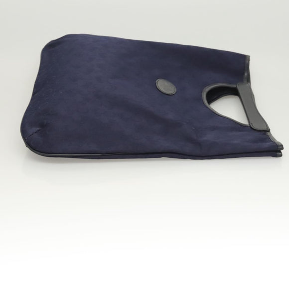 CELINE C Sulky Hand Bag Canvas Navy Auth ti3127