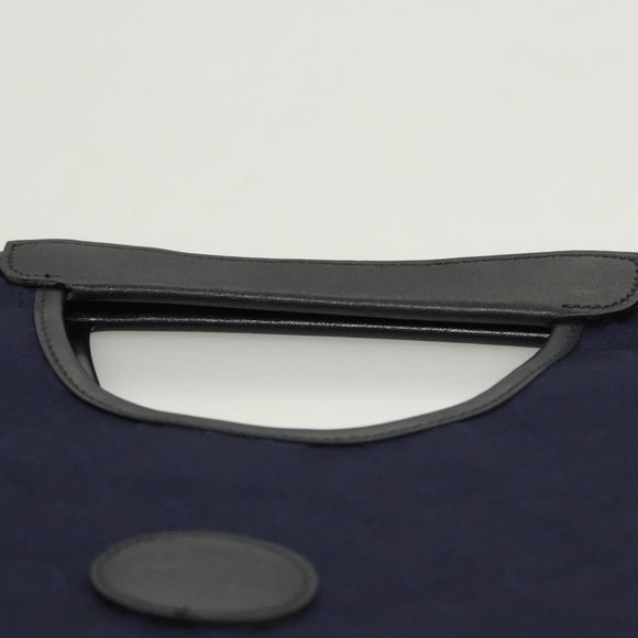CELINE C Sulky Hand Bag Canvas Navy Auth ti3127