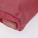PRADA Pouch Nylon Pink Silver Auth ti3129-16